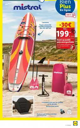 Lidl Stand up paddle polyvalentgonflable offre