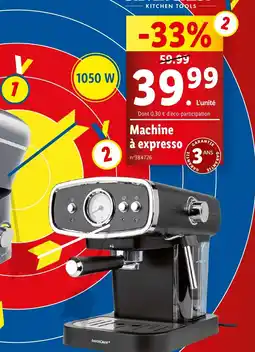 Lidl Machine à expresso GARANTI offre