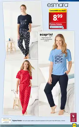 Lidl Pyjama femme offre
