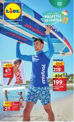 Lidl Stand up paddle gonflable offre