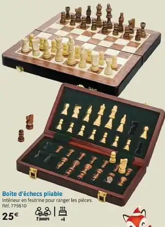 La Grande Récré Boîte d'échecs pliable offre