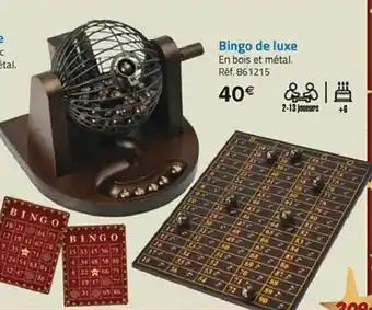 La Grande Récré Bingo de luxe offre