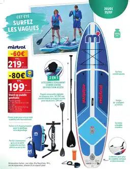 Lidl Stand up paddle gonflable offre