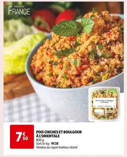 Auchan POIS CHICHES ET BOULGOUR À L'ORIENTALE offre