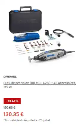 Outil de précision DREMEL 4250+45 accessoires, 175 W