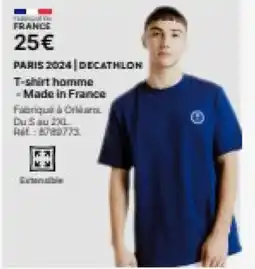 Decathlon T-shirt homme - Made in France offre