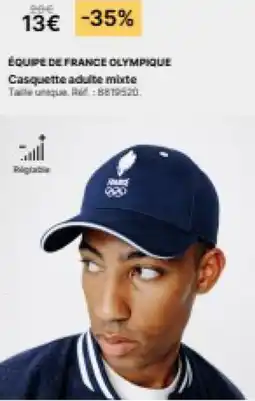 Decathlon ÉQUIPE DE FRANCE OLYMPIQUE Casquette adulte mixte Talle unique. A:8819520 offre