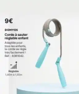 Decathlon Corde à sauter réglable enfant offre