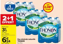 Carrefour Eau Minérale Naturelle THONON offre