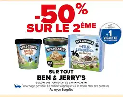 Carrefour SUR TOUT BEN & JERRY'S offre