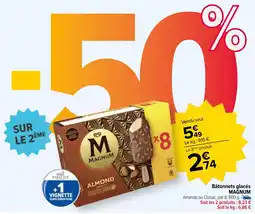 Carrefour Bâtonnets glacés MAGNUM offre