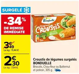 Carrefour Croustis de légumes surgelés BONDUELLE offre
