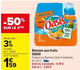 Carrefour Boisson aux fruits OASIS offre