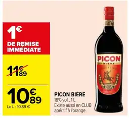 Carrefour PICON BIERE 18% vol., 1 L. offre