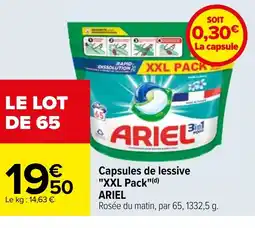 Carrefour Capsules de lessive "XXL Pack"(d) ARIEL offre