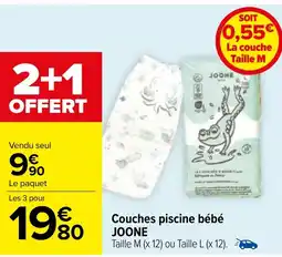Carrefour Couches piscine bébé JOONE offre
