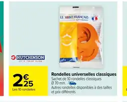 Rondelles universelles classiques