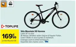 Carrefour Vélo Mountain 50 Homme offre