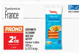 Netto BATONNETS DE SURIMI offre