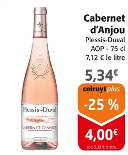 Colruyt Plessis-Duval Cabernet d’Anjou offre