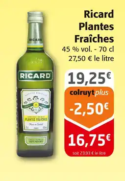 Colruyt Ricard Ricard Plantes Fraîches offre
