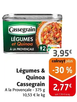 Colruyt Cassegrain Légumes & Quinoa offre