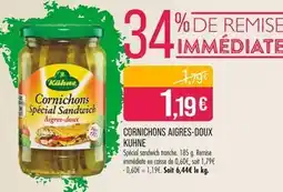 Match KUHNE CORNICHONS AIGRES-DOUX offre