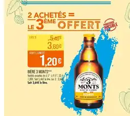 Match 3 MONTS BIÈRE offre