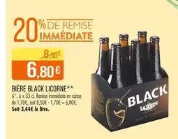 Match LICORNE BIÈRE BLACK offre