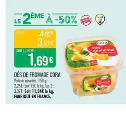 Match CORA DÉS DE FROMAGE offre
