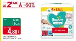 Match PAMPERS LINGETTES offre