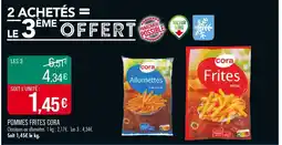 Match CORA POMMES FRITES offre