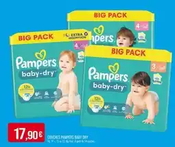 Match PAMPERS COUCHES BABY DRY offre