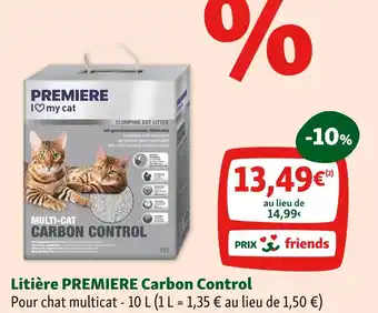 Maxi Zoo PREMIERE Litière Carbon Control offre
