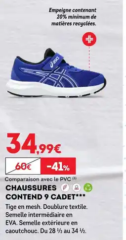 Sport 2000 asics CHAUSSURES CONTEND 9 CADET offre