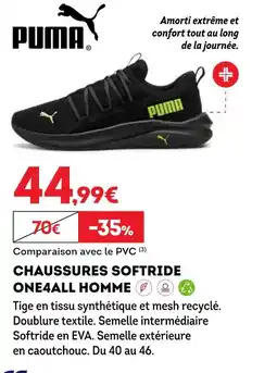 Sport 2000 PUMA CHAUSSURES SOFTRIDE ONE4ALL HOMME offre
