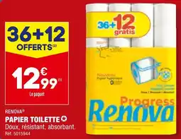 ALDI RENOVA PAPIER TOILETTE offre