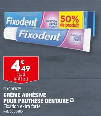 ALDI Fixodent CRÈME ADHÉSIVE POUR PROTHÈSE DENTAIRE offre