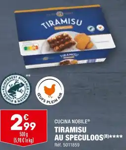 ALDI CUCINA NOBILE TIRAMISU AU SPECULOOS offre