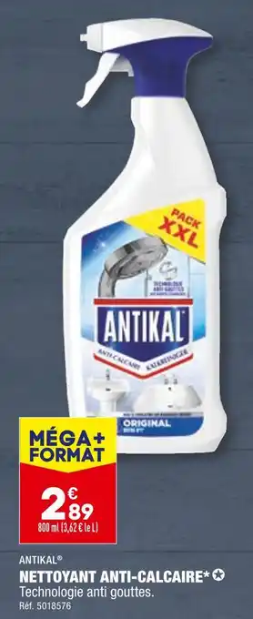 ALDI ANTIKAL NETTOYANT ANTI-CALCAIRE offre