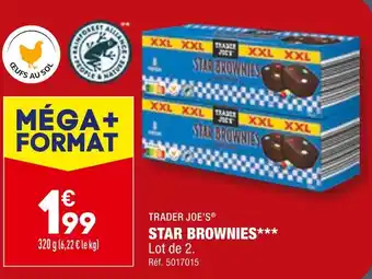 ALDI TRADER JOE'S STAR BROWNIES offre