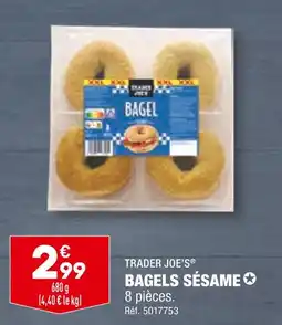 ALDI TRADER JOE'S BAGELS SÉSAME offre