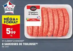 ALDI ST-CLÉMENT LE BOUCHER Saucisses de Toulouse offre