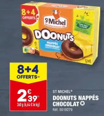 ALDI ST MICHEL DOONUTS NAPPÉS CHOCOLAT offre