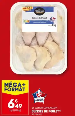 ALDI ST-CLÉMENT LE VOLAILLER CUISSES DE POULET offre