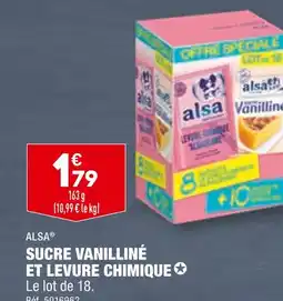 ALDI ALSA Sucre Vanilliné et Levure Chimique offre