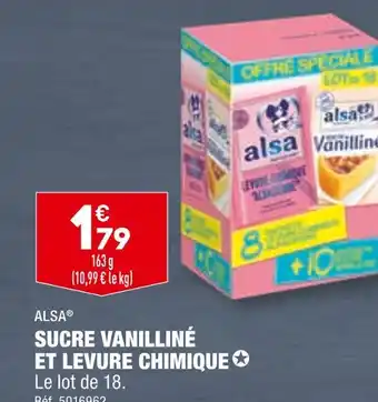 ALDI ALSA Sucre Vanilliné et Levure Chimique offre