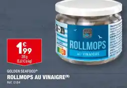ALDI GOLDEN SEAFOOD ROLLMOPS AU VINAIGRE offre