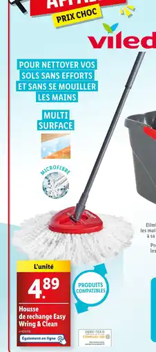 Lidl vileda Housse de rechange Easy Wring & Clean offre