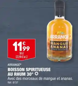 ALDI ARRANGÉ Boisson Spiritueuse au Rhum 30° offre